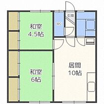 北海道札幌市南区南沢四条3丁目（賃貸アパート2LDK・2階・35.80㎡） その2