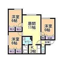 北海道札幌市南区真駒内柏丘11丁目（賃貸アパート3LDK・1階・68.04㎡） その2