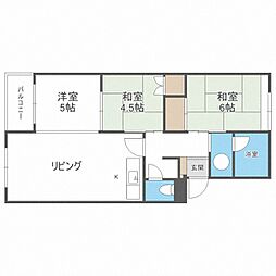 カルチュア室橋 3LDKの間取図画像