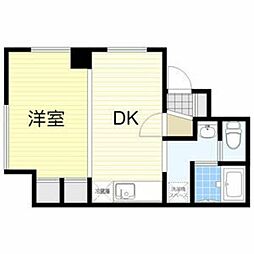 マイルーム澄川C 1DKの間取図画像