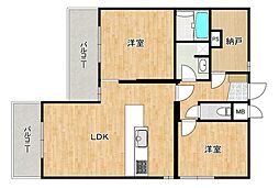 間取図画像 2SLDK