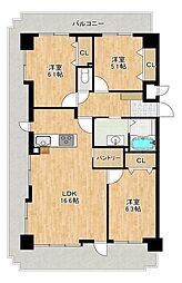 間取図画像 3LDK