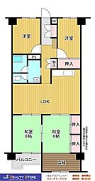 長丘コーポA 4LDKの間取図画像