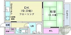 北海道札幌市中央区南十条西8丁目1-27（賃貸マンション1DK・3階・36.45㎡） その2