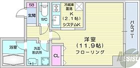 北海道札幌市中央区南一条西17丁目（賃貸マンション1K・8階・36.40㎡） その2