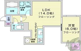 北海道札幌市東区北二十一条東8丁目（賃貸アパート1LDK・3階・41.76㎡） その2