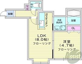 北海道札幌市北区北二十六条西17丁目（賃貸アパート1LDK・3階・30.39㎡） その2
