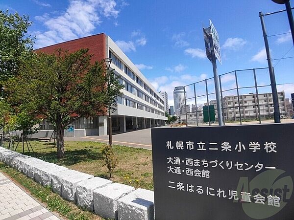 画像13:札幌市立二条小学校 300m