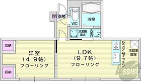 パールドブルム花川  ｜ 北海道石狩市花川南三条3丁目（賃貸マンション1LDK・1階・31.86㎡） その2