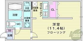 北海道札幌市中央区宮の森一条4丁目（賃貸マンション1R・2階・31.78㎡） その2