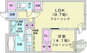 北海道札幌市中央区南八条西12丁目（賃貸マンション1LDK・2階・35.12㎡） その2