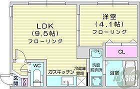 北海道札幌市中央区南七条西25丁目（賃貸マンション1LDK・3階・30.92㎡） その2