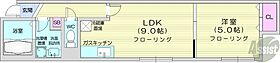 北海道札幌市南区石山一条6丁目1-32-1（賃貸アパート1LDK・1階・34.04㎡） その2