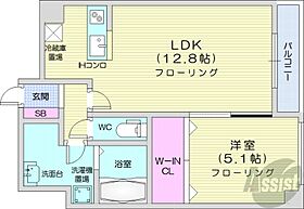 北海道札幌市中央区大通西18丁目（賃貸マンション1LDK・1階・43.06㎡） その2