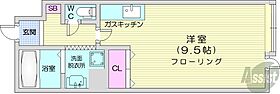 北海道札幌市北区北二十二条西6丁目（賃貸マンション1R・2階・24.14㎡） その2