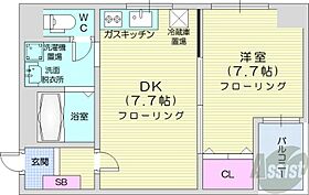 北海道札幌市中央区北一条西16丁目（賃貸マンション1DK・7階・36.94㎡） その2