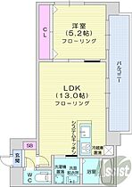 北海道札幌市中央区北一条西17丁目（賃貸マンション1LDK・9階・40.29㎡） その2