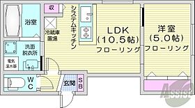 THERESIDENCE  ｜ 北海道札幌市北区北二十一条西3丁目（賃貸マンション1LDK・3階・35.13㎡） その2