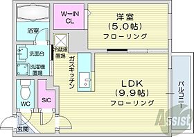 北海道札幌市北区北十二条西1丁目（賃貸マンション1LDK・5階・33.93㎡） その2