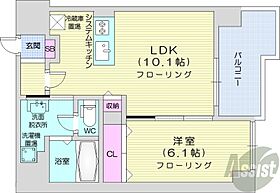 北海道札幌市中央区大通西17丁目（賃貸マンション1LDK・7階・38.03㎡） その2