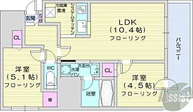 北海道札幌市中央区南九条西12丁目1-36（賃貸マンション2LDK・12階・45.56㎡） その2