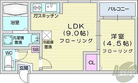 北海道札幌市中央区南七条西26丁目（賃貸マンション1LDK・3階・28.13㎡） その2