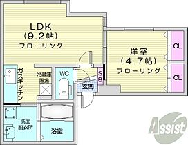 北海道札幌市中央区南一条東3丁目（賃貸マンション1LDK・4階・29.95㎡） その2