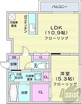 北海道札幌市中央区北十四条西15丁目（賃貸マンション1LDK・3階・38.42㎡） その2