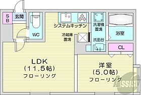 ヴィラ・フィリア  ｜ 北海道札幌市北区北二十一条西5丁目（賃貸マンション1LDK・3階・36.19㎡） その2