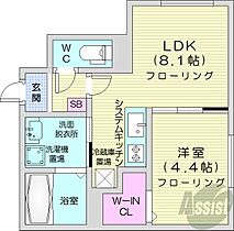 北海道札幌市豊平区美園四条1丁目（賃貸マンション1LDK・1階・30.00㎡） その2