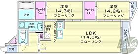 S-RESIDENCE札幌東astraze  ｜ 北海道札幌市東区北七条東3丁目（賃貸マンション2LDK・5階・54.85㎡） その2