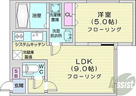 北海道札幌市白石区本郷通5丁目北（賃貸マンション1LDK・3階・31.37㎡） その2