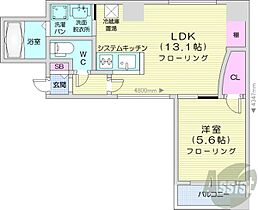 北海道札幌市中央区北三条東2丁目（賃貸マンション1LDK・7階・40.51㎡） その2