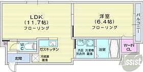 北海道札幌市中央区南六条西8丁目（賃貸マンション1LDK・5階・43.02㎡） その2