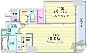 ローザス23  ｜ 北海道札幌市北区北二十三条西8丁目1-30（賃貸マンション1LDK・5階・36.46㎡） その2