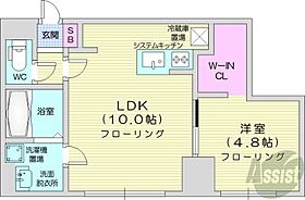 北海道札幌市中央区大通西14丁目3-30（賃貸マンション1LDK・4階・35.30㎡） その2