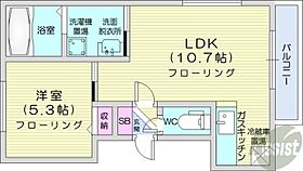 北海道札幌市中央区南七条西11丁目（賃貸マンション1LDK・3階・34.95㎡） その2