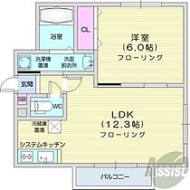 北海道札幌市豊平区中の島一条7丁目13-17（賃貸マンション1LDK・2階・39.68㎡） その2