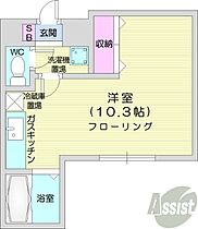 北海道札幌市中央区南五条西27丁目（賃貸マンション1R・3階・24.74㎡） その2