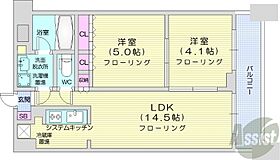 北海道札幌市中央区北五条西11丁目（賃貸マンション2LDK・10階・51.54㎡） その2