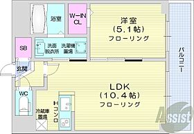 コローレ知事公館前  ｜ 北海道札幌市中央区北四条西15丁目（賃貸マンション1LDK・4階・37.59㎡） その2