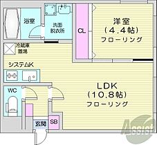 北海道札幌市西区発寒七条10丁目（賃貸マンション1LDK・2階・33.68㎡） その2