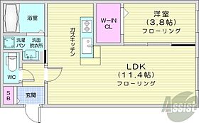 ラグナベルデ北9条  ｜ 北海道札幌市東区北九条東11丁目（賃貸マンション1LDK・1階・34.96㎡） その2