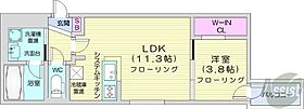 GRANCOCOOE  ｜ 北海道札幌市北区北十六条西3丁目（賃貸マンション1LDK・2階・36.87㎡） その2