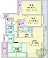 北9条シティハウス6階13.0万円