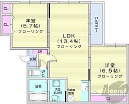 間取図画像 2LDK