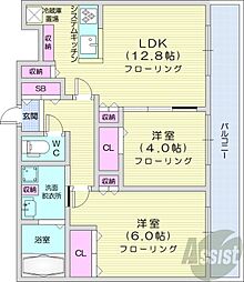 間取図画像 2LDK