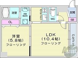 間取図画像 1LDK