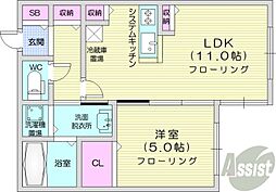 間取図画像 1LDK