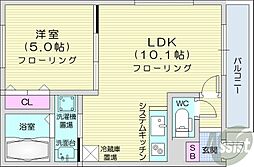 リーノ 1LDKの間取図画像